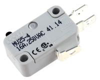 804-6192 RS PRO Plunger Micro Switch, Solder Terminal, 16 A @ 250 V ac, SP-CO