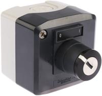 xald144 Schneider Electric XALD NO Control Station Switch 53mm Dark Grey/Light Grey Polycarbonate 68mm I/O 68mm