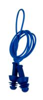 e0111 RS PRO Blue Reusable Corded Ear Plugs, 27dB Rated, Metal Detectable, 100 Pairs