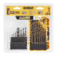 dt70729-qz DeWALT 23-Piece Twist Drill Bit Set for Multi-Material, 12mm Max, 1mm Min, HSS-G Bits