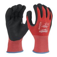 4932479909 Milwaukee Cut Level Red Work Gloves, Size 10, Nitrile Coating