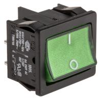18057109 Marquardt Illuminated DPST, On-Off Rocker Switch Panel Mount