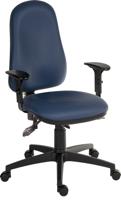 625-805 RS PRO Blue Polyurethane Operator Chair, 150kg Weight Capacity