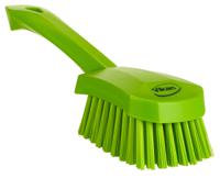 419277 Vikan Hard Bristle Green Scrubbing Brush, 36mm bristle length, PET bristle material
