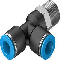 qstl-38-10 Festo QSTL Series T Fitting, R 3/8 Male to 10 mm, Threaded-to-Tube Connection Style, 153124