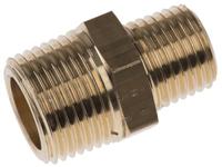 0121-27-13 Legris Brass Pipe Fitting, Straight Threaded Adapter, Male R 3/4in to Male R 1/4in