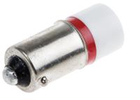 207-517 RS PRO Red LED Indicator Lamp, 6V ac/dc, BA9s Base, 10mm Diameter, 1750mcd