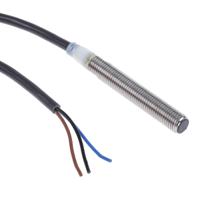 e2a-s08ls02-wp-b1-2m Omron Inductive Threaded Barrel Proximity Sensor, M8, 2 mm Detection, PNP NO, 12 → 24 V dc