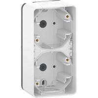 mur39912 Schneider Electric White 2 Gang Plug Socket, Indoor, Outdoor Use