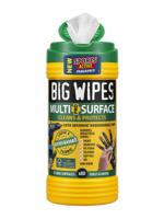 2440 Big Wipes MULTI-SURFACE PRO+ Wet Biodegradable Wipes, Tub of 80, 200 x 300mm