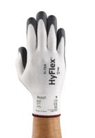 11724100 Ansell 11-724 White Spandex Work Gloves, Size 10, Polyurethane Coating