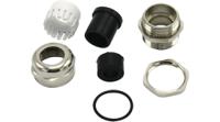 rnd-465-00406 RND RND 465 Series Natural Nickel Plated Brass Cable Gland, PG9 Thread, 4mm min., 8mm max., IP68