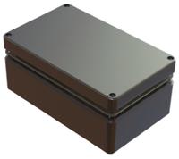 486-261609-68 Deltron 486 Series Grey Aluminium Enclosure, IP68, Grey Lid, 260 x 160 x 90mm