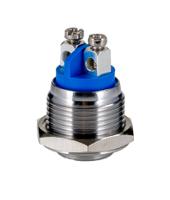 mp00423 Bulgin MP Series Push Button Switch, Momentary, Panel Mount, 16.2mm Cutout, SPST, 36V dc, IP68