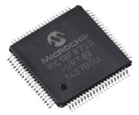 pic18f8720-ipt Microchip PIC18F8720-I/PT, 8 bit PIC, PIC18F8720 Microcontroller, 25 MHz, 128kB FLASH, 80-Pin TQFP