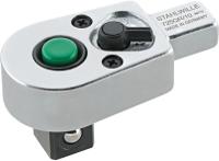 58253010 STAHLWILLE Serie 725 Series Square Ratchet Insert Tool, 28 mm, 9 x 12mm Insert, Black Oxidized Finish