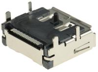 47272-0001 Molex DisplayPort Series Right Angle Surface Mount PCB Socket, 20-Contact, 2-Row, 0.5mm Pitch, Solder Termination