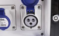 6321633-r25 Scame, Block 3 IP44 Red Wall Mount 2P + E RCD Industrial Power Connector Socket, Rated At 16A, 230 V