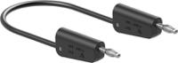 641034-10021 Staubli Test lead, 19A, 30V ac, Black, 1m Lead Length