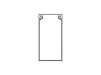 1set411015r0000 PVC Cable Trunking Accessory, 40 x 80mm