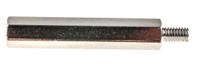 806-6698 RS PRO Standoff, M6 x M6 Thread, 55mm Body, Steel, Male/Female, 10mm Stud