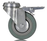 828-6344 RS PRO Braked Swivel Castor Wheel, 70kg Capacity, 75mm Wheel