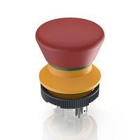1151050020000 RAFI LUMOTAST 22 Series Latching Emergency Stop Push Button, PCB, 22.3mm Cutout, DPST, IP65