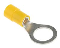 613-9457 RS PRO Insulated Ring Terminal, M10 Stud Size, 4mm² to 6mm² Wire Size, Yellow