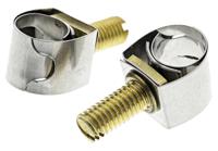 9937 Unex Brass (Bolt), Stainless Steel Slotted Screw Unex, 11mm Band Width, 7.4 → 10mm ID
