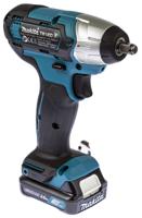 tw140dwae Makita 3/8 in 12V, 2Ah Cordless Impact Wrench, UK Plug