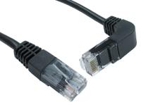 266-2668 RS PRO, 1m Cat5e, Black RJ45 to Male RJ45 Male, UTP Unshielded, Terminated PVC Sheath