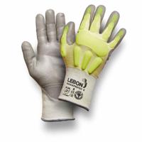 shockprotecb-9 Lebon Protection SHOCKPROTEC/B Yellow Elastane, High Performance Polyethylene, Polyamide Cut Resistant Gloves, Size 9,
