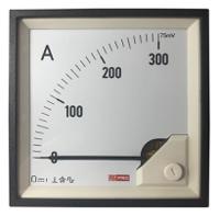 186-2506 RS PRO Analogue Panel Ammeter 0/300A For Shunt 75mV DC, 92mm x 92mm, 1 % Moving Coil