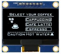 mdob128064bv-ws Midas 1.54in White Passive matrix OLED Display 128 x 64pixels COB SPI Interface