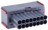 2-963217-1 TE Connectivity, Junior Power Timer Automotive Connector Socket Grey Cable Mount 16 Way