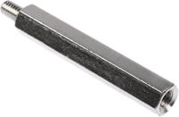 806-6691 RS PRO Standoff, M6 x M6 Thread, 60mm Body, Steel, Male/Female, 10mm Stud