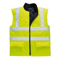 s469yerl Portwest Yellow Hi Vis Bodywarmer, L