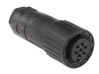 932460100-cm-06-ea-14s-61-s Hirschmann, CM 7 Way Cable Mount MIL Spec Circular Connector ReceptacleBlack, Socket Contacts,Shell Size 14mm, Screw