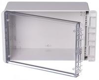 96026365-b-261712-pc-v0-g-7035 Bopla Bocube Series Light Grey Polycarbonate V0 Enclosure, IP66, IP68, IK07, Transparent Lid, 271 x 170 x 120mm