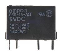 g6d-1a-asi-dc5 Omron PCB Mount Power Relay, 5V dc Coil, 5A Switching Current, SPST