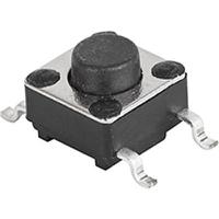 1301931424 Schurter IP40 Black Tactile Switch, SPST 50mA 4.3mm Surface Mount