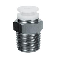 kgh08-03 SMC KG Series Straight Fitting, 8 mm to R 3/8 Male, Threaded-to-Tube Connection Style, KGH08-03