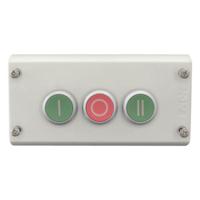 216532-m22-i3-m1 Eaton Momentary Enclosed Push Button - 3NO/3NC, Plastic, 3 Cutouts, Green/Red/Green, I/O/II, IP69K