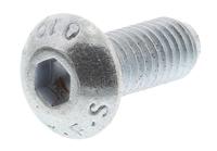 483-9622 RS PRO Bright Zinc Plated Steel Hex Socket Button Screw, ISO 7380, M5 x 12mm