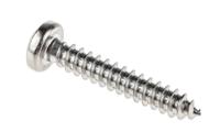 521-636 RS PRO Plain Stainless Steel Pan Head Self Tapping Screw, N°8 x 1in Long 25mm Long