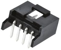 90136-2104 Molex C-Grid III Series Right Angle Through Hole PCB Header, 4 Contact(s), 2.54 mm Pitch, 1 Row, Shrouded