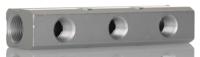 176-1102 RS PRO 3 Outlet Manifold, G 3/8 G 1/4