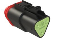 at06-3s-rd01blk Amphenol Industrial, AT Cable connector Socket 3 Way, Crimp Termination AT06-3S-RD01BLK