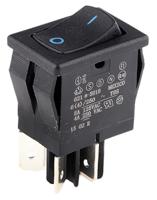 621-1591909luxr Carlingswitch DPST, On-Off Rocker Switch Panel Mount