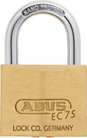 7550 ABUS Padlock Weatherproof Brass Padlock, 8mm Shackle, 50mm Body
